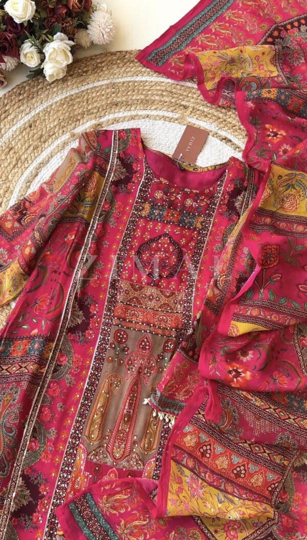 3 Piece - Lawn Suit #241 - Image 2